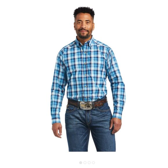 MEN'S Pro‎ Series Mateo Classic Fit Shirt  Plaid Button-Down Shirt  Casual Wear - Picture 1 of 8